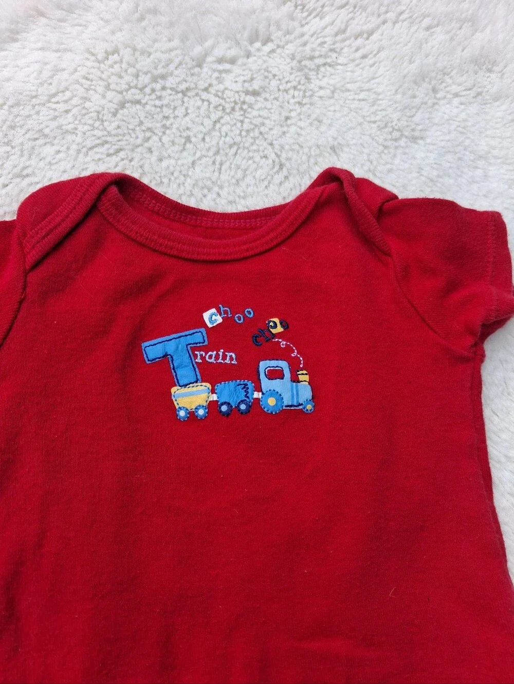 Carter's Red Bodysuit with Gray Jogger Pants